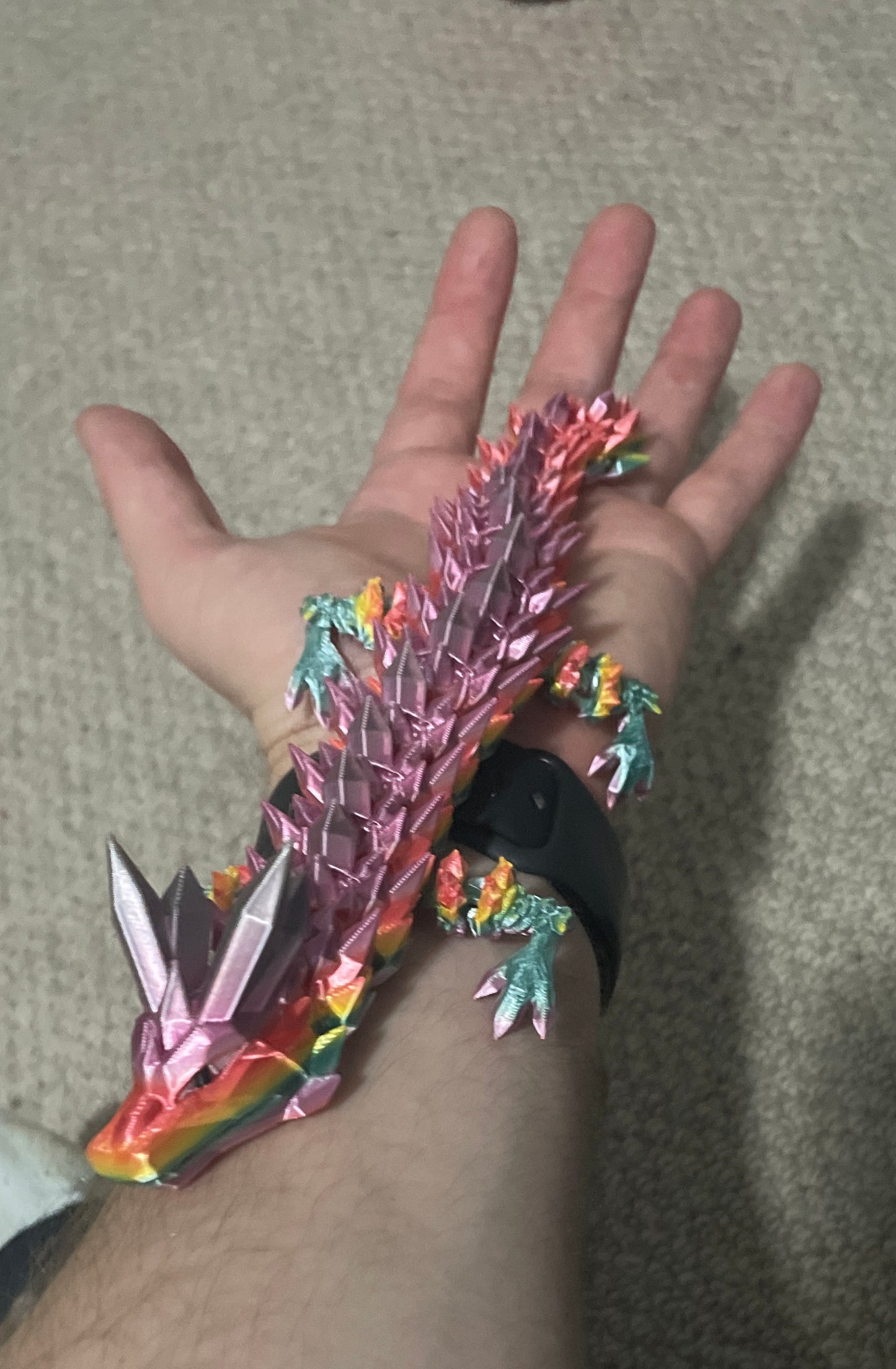Articulated Crystal Dragon Flexible Toy