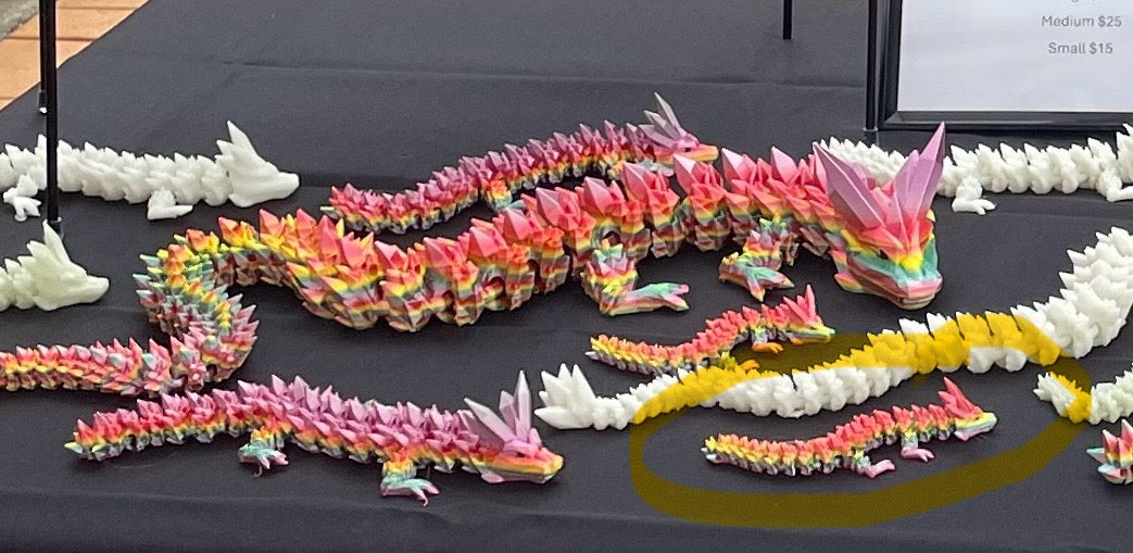 Articulated Crystal Dragon Flexible Toy